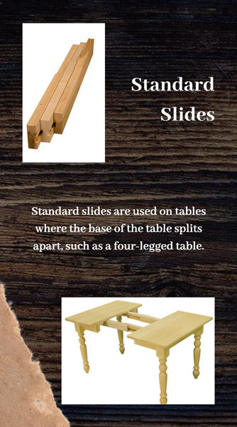 Osborne Wood | Split Frame Table Slides (Standard Slide)