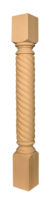 4 1/8" x 4 1/8" Rope Full Round Column Leg
