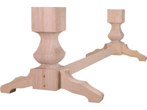 96" Long Tall Old World Double Pedestal Kit