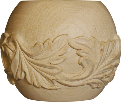 Acanthus Leaf Round Bun Foot