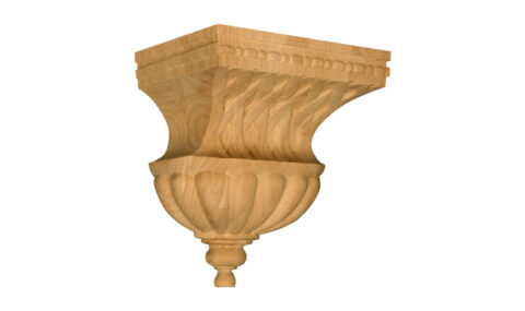 Bell Corbel with Basket Weave