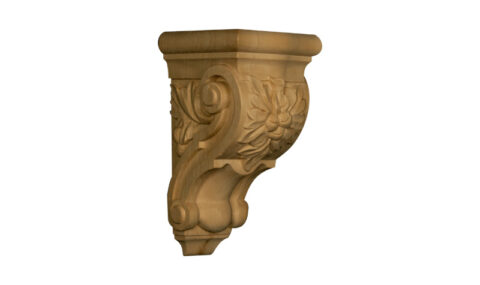 Carved Acorn Corbel