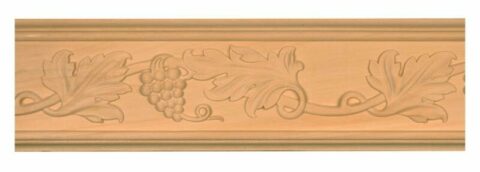 Carved Grape Chair Rail