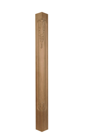 Carved Grape Corner Post