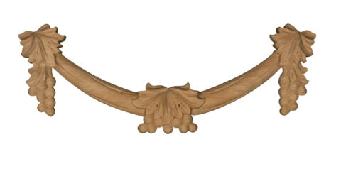 Carved Grape Swag