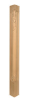 Carved Leaf Corner Post