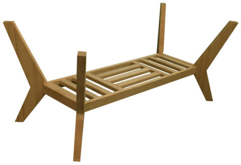 Chic Transitional Coffee Table Base