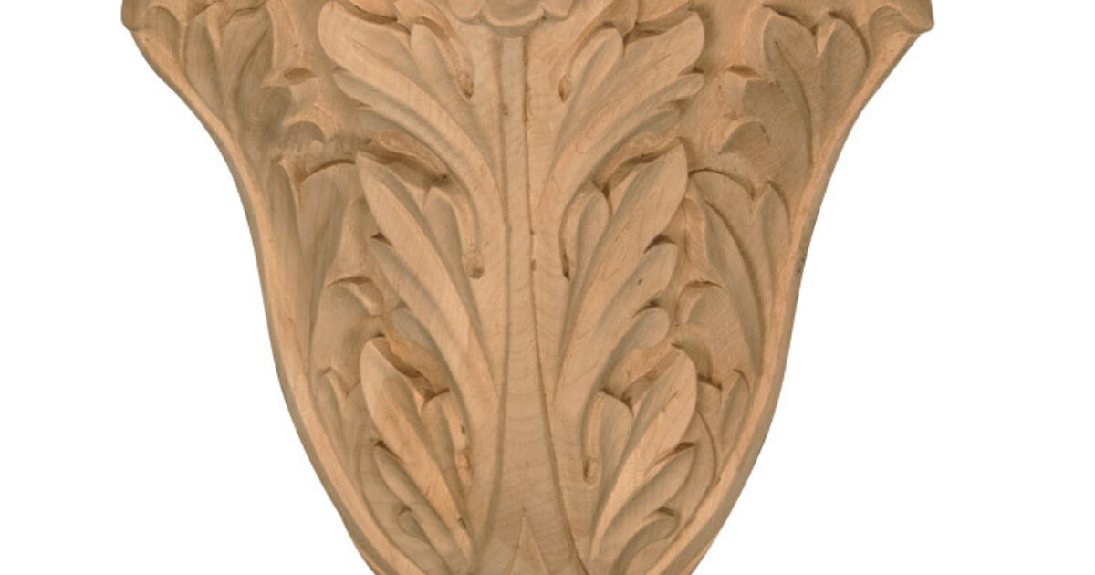 Osborne Wood Corner Acanthus Corbel