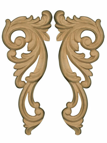 Decorative Corner Carvings (Pair)