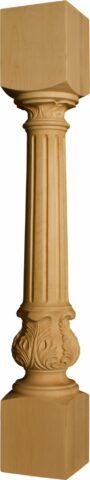 Fluted Acanthus Island Leg