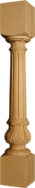 Fluted Acanthus Island Leg