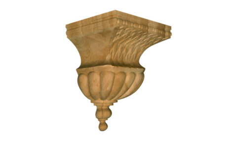 Large Bell Corbel with Basketweave