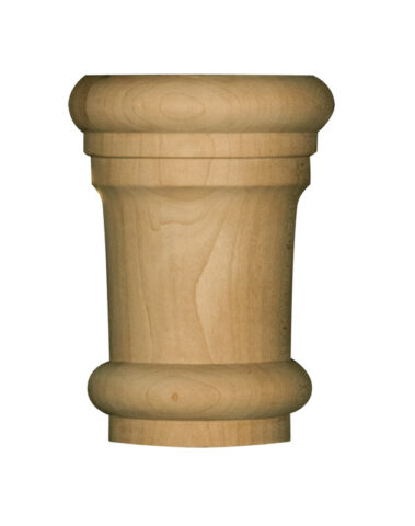 Large Traditional Half Round Capital