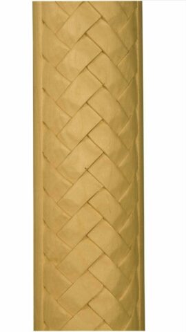 Lg. Basket Weave Half Round Moulding