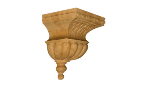 Medium Bell with Basket Weave Corbel