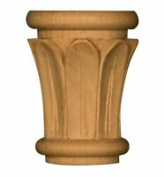 Medium Papyrus Half Round Capital