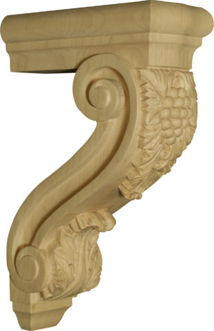 Modified Bar Corbel with Grapes