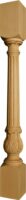 Narrow Fluted Acanthus Island Leg