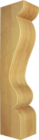 New Orleans Island Height Corbel w/ Beaded Edge
