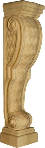 Ravenna Island Height Corbel with Basketweave