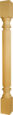 Reeded Bar Top Island Leg