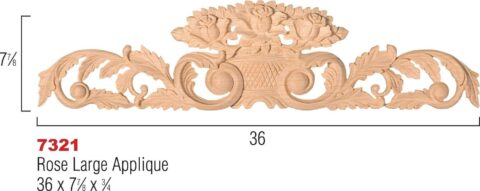 Rose Large Applique