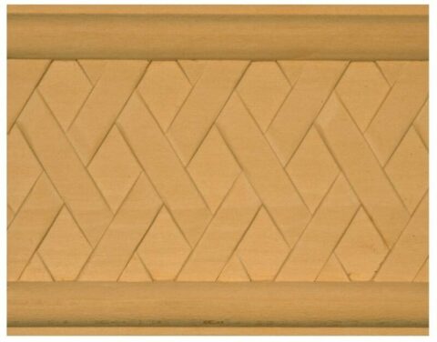 Simple Basket-Weave Chair Rail