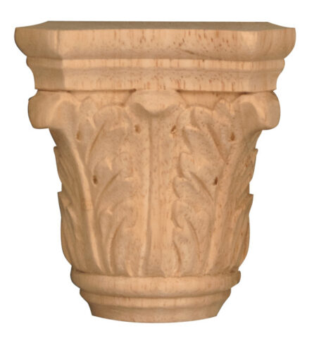 Small Acanthus Half Round Capital