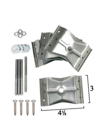 SOLD AS A SET OF FOUR~Corner Bracket with Bolts, Nuts, and Screws