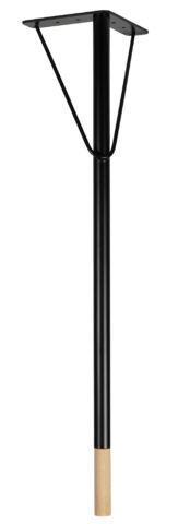 SOLD AS A SET OF FOUR~ Garfield Metal Leg with Ash Bottom