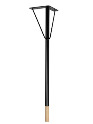 SOLD AS A SET OF FOUR~ Garfield Metal Leg with Ash Bottom