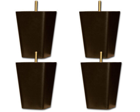 SOLD AS A SET OF FOUR~Sofa Legs with bolt with Dark Finish