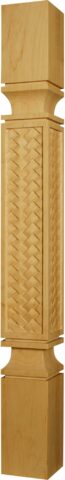 Square Basket Weave Island Leg