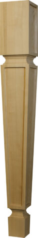 Tapered Mission Dining Table Leg