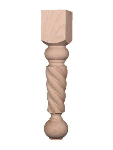 Tapered Rope Bench Leg