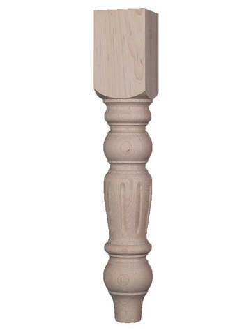 Traditional Fluted Bench Leg